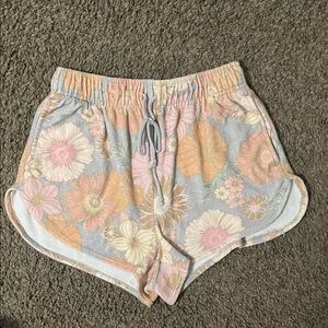 Wild Fable Floral Athletic Shorts - Pastel Mix